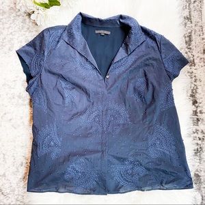 Women’s Lafayette 148 New York Button Up Blouse